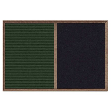 United Visual Products Enclosed Corkboard, 1 Door, 48"x36", 4" Fra UV3423-WHITE-COBACC